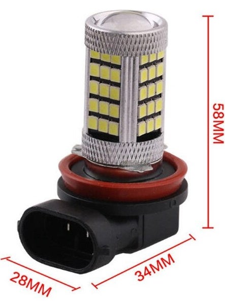 Femex Eco H9 Fog Light LED Bulb 63 LEDs with Lens 9W Ice Blue  - Image 5