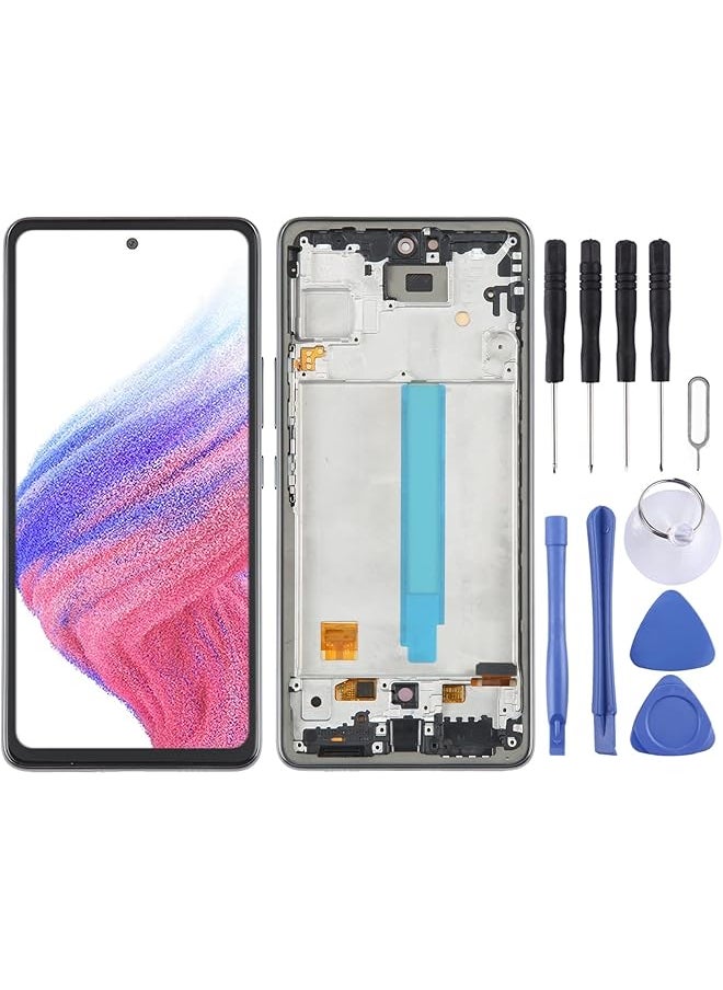erorex - Zzjingli Oled Lcd Screen For Samsung Galaxy A53 5G Sm A536 Digitizer Full Assembly With Frame Black - Image 1