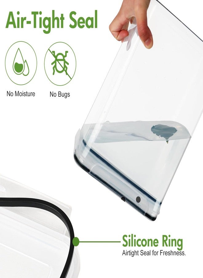 ALSO GO 2 PC (9.5L | 321 Oz) Extra Large Airtight Food Storage Containers with Lids,Kitchen and Pantry Organization Plastic Containers for Flour,Rice,Cereal,Pasta,Sugar,dog food (Leakproof, BPA-Free) - Image 4