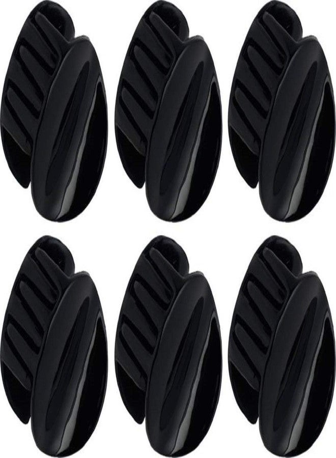 Styling success Black Plastic Hair Clutch/Claws/Clips for Women-Combo of 6 Pieces (Style_1) - Image 1