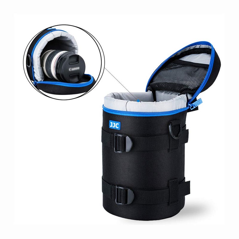 JJC Camera Lens Pouch Case for Canon EF 70-200mm EF 28-300mm EF 70-300mm Nikon Nikkor AF-S 70-200mm AF 80-200mm & More, Zipper Polyester Lens Protective Bag Interior Size 4.3x7.5â€ - Image 5