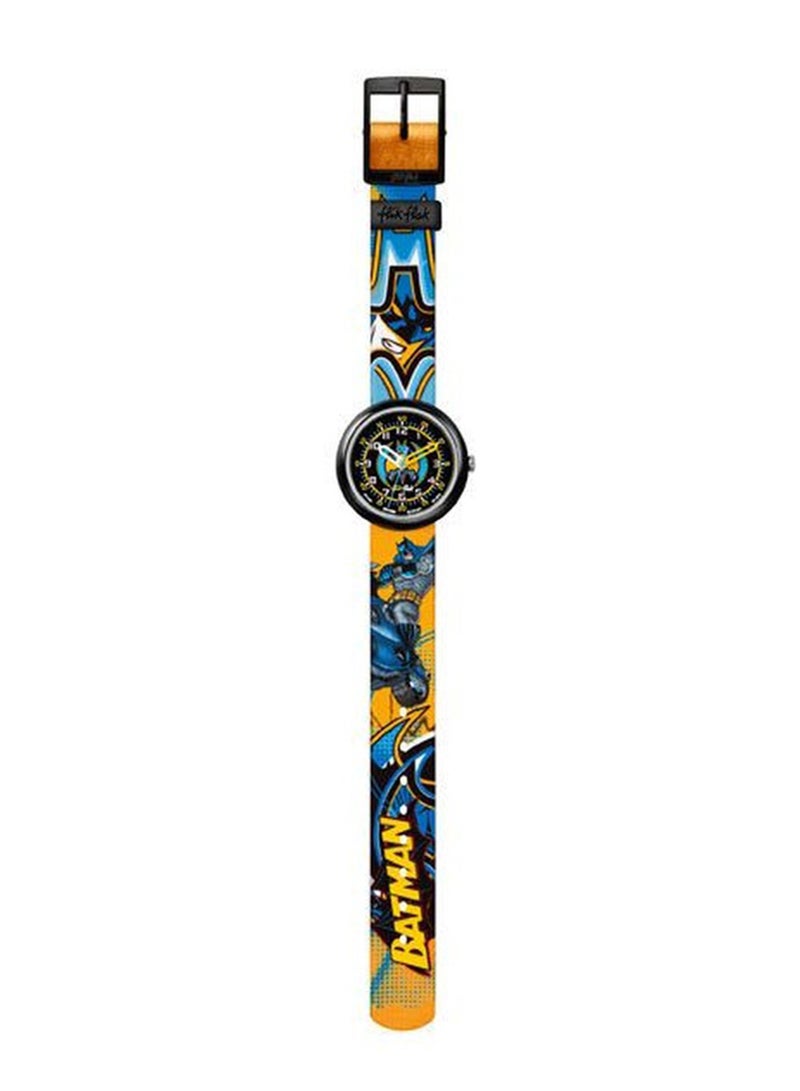 Swatch Kids Unisex Batman & Pencil Case Quartz Movement Water Resistant Wrist Watch - 32 Mm - Image 2