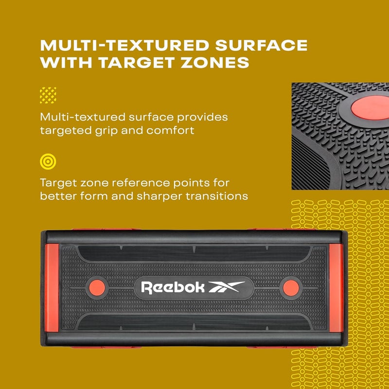 Reebok Step – Original Adjustable Aerobic Platform for Cardio & Strength Workouts – Red - Image 2