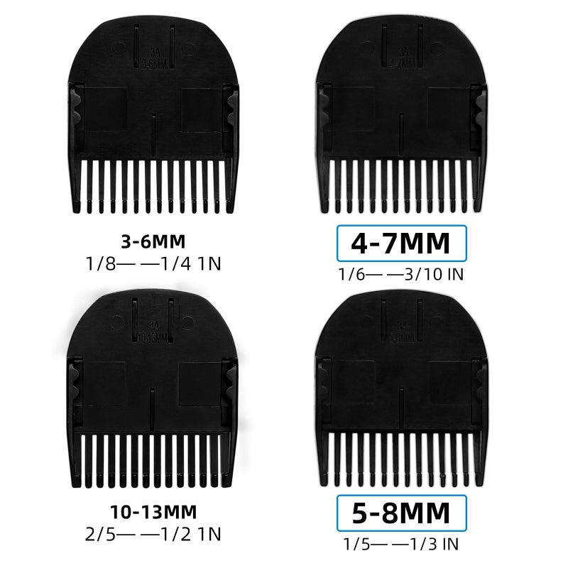 CR8GR8 Professional guide Comb Fit Cutting Guider for Manscaped 3.0,4 Pack 8 Cutting Lengths from 1/8"-1/2" Inch Fit The Lawn Mower 3.0 Groin Hair Trimmer - Image 2