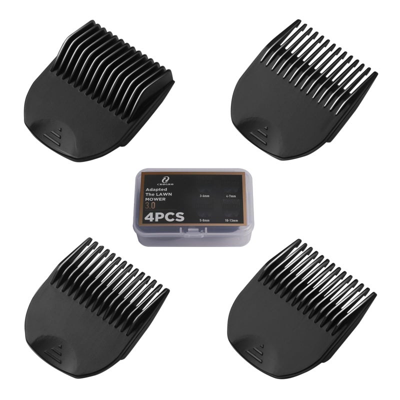 CR8GR8 Professional guide Comb Fit Cutting Guider for Manscaped 3.0,4 Pack 8 Cutting Lengths from 1/8"-1/2" Inch Fit The Lawn Mower 3.0 Groin Hair Trimmer - Image 1