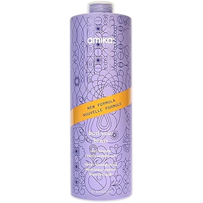 amika BUST YOUR BRASS COOL BLONDE CONDITIONER, 33.8 FL OZ (PACK OF 1) - Image 1