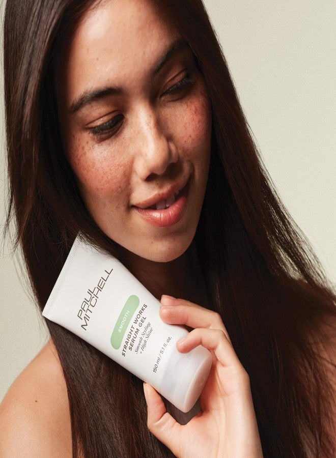 Paul Mitchell جل شعر بول ميتشل سترايت ووركس، مصفف ملس، يضيف لمعان، للشعر المجعد، 5.1 أونصة سائلة - Image 5