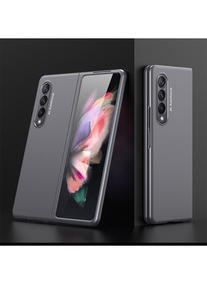 Generic Case Cover For Samsung Galaxy Z Fold 3 5G Ultra-thin Full Coverage PC Protective Case Grey 