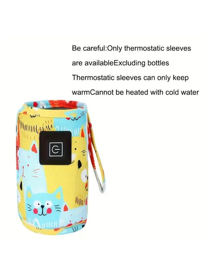 Yellow USB C Milk Warmer USB Powered Breast Milk And Formula Bottle Heater - Image 1