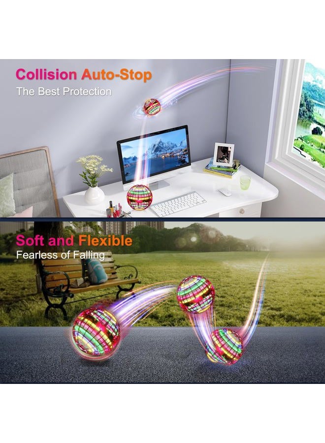 Ivtivfu Flying Toys That Brings Magic into Reality Outdoor Cool Things Toys Flying Orb Ball Spinner Hand Spinner Drones Ball Boomerang (Red) - Image 5