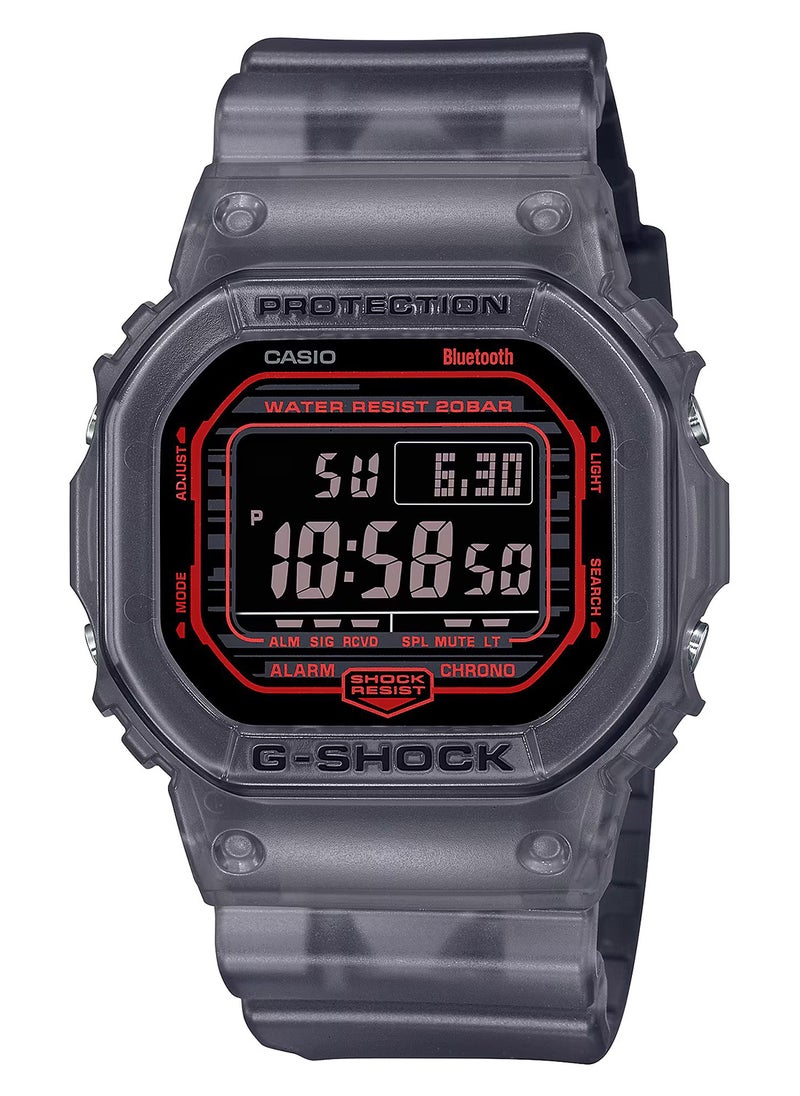 G-SHOCK ساعة يد رجالية رقمية من الراتنج DW-B5600G-1DR - 40 ملم  - Image 1