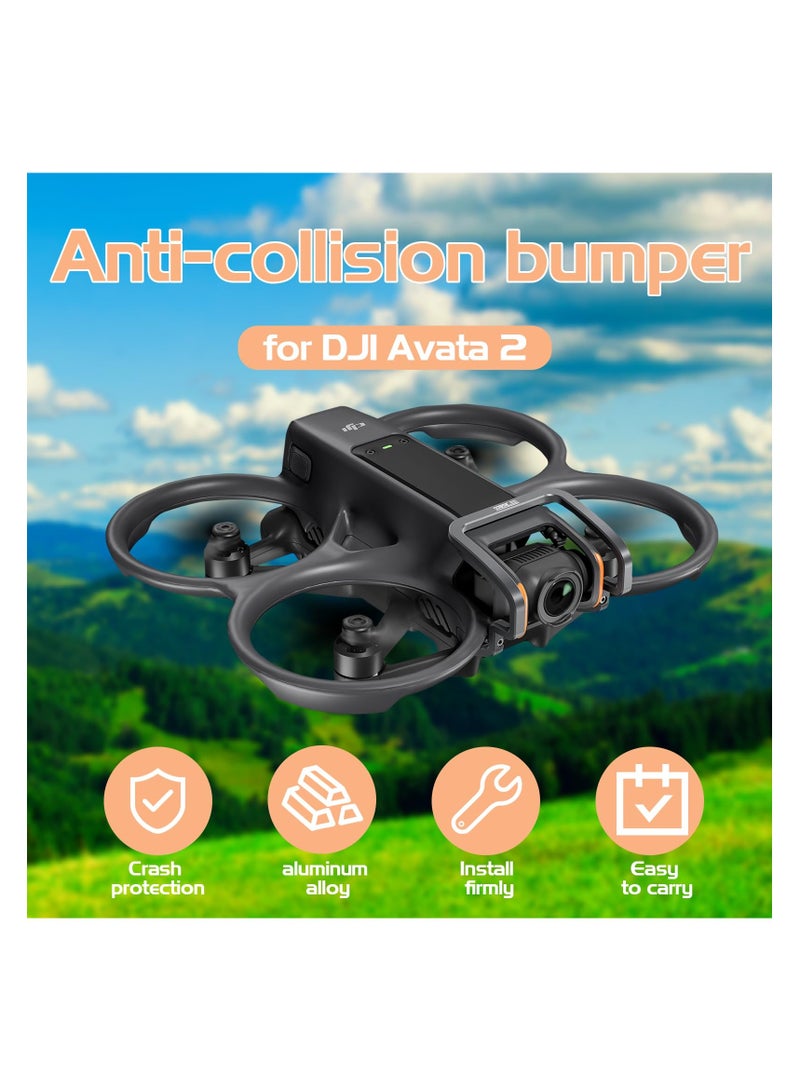 Aluminum Alloy Gimbal Bumper for DJI Avata 2 - Anti-Collision Camera Protection Guard Bar, Lightweight Lens Safety Bumper Compatible with DJI Avata 2 Accessories - Image 1