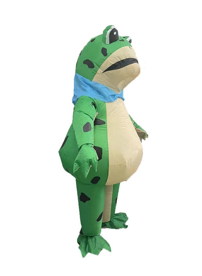 Inflatable Frog Costume For Adults Green 150-190cm Height  - Image 3