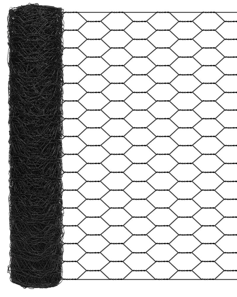 vensovo Garden Poultry Black Chicken Wire 137 157 Chicken Wire for Crafts Garden Fence Animal Barrier 08 inch Mesh Poultry Netting Fence PetRabbitChicken Wire Fencing - Image 2