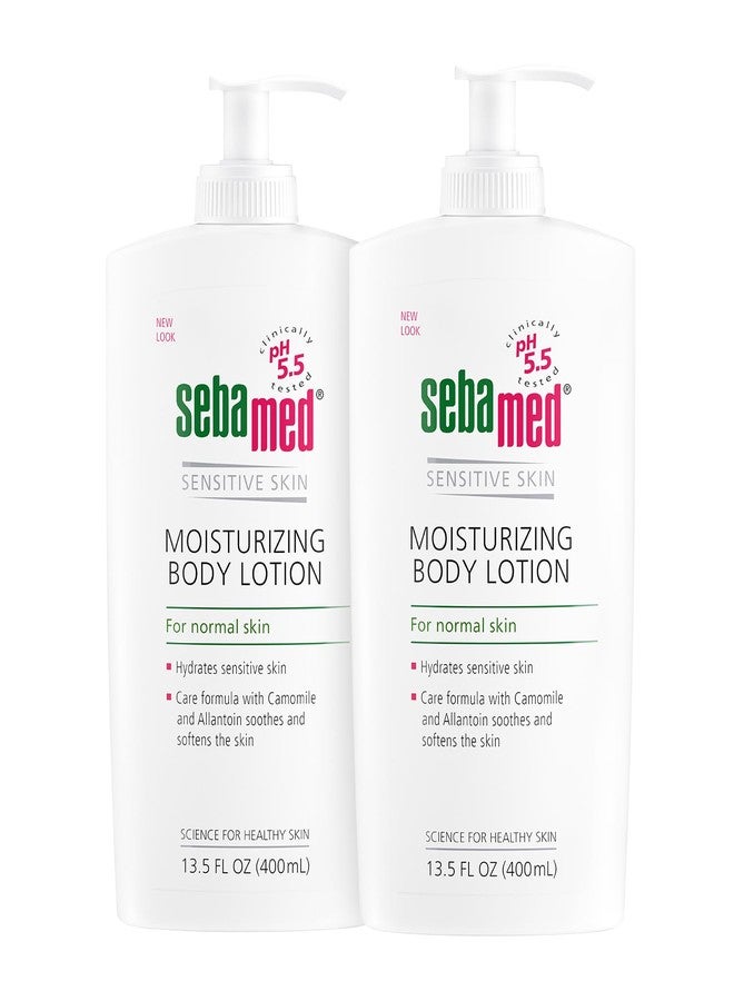 Sebamed لوشن مرطب للجسم من سيباميد للبشرة العادية والحساسة 13.50 أونصة سائلة (400 مل) مع مضخة عبوة من 2 - Image 1