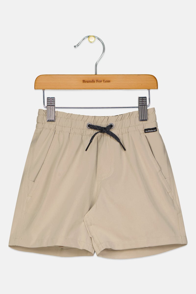 QUIKSILVER Toddlers Boy Solid Board Shorts, Beige - Image 1