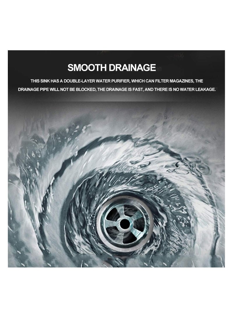 ODONAO Premium Kitchen Sink Stainless Steel Single Bowl With Drainage Assembly Accessories Drop In Sink Gold - Image 4