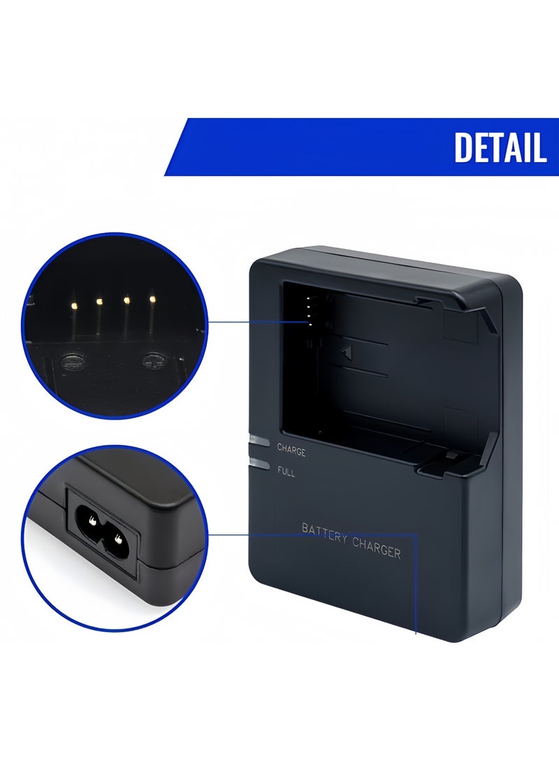 Angola Panda LC-E8 Quick Battery Charger Compatible with LC-E8 LP-E8 Battery for Canon EOS Rebel T2i T3i T4i T5i 550D 600D 650D 700D X4 X5 X6 X6i X7i, Not for Rebel T2, T3, T4, T5 - Image 5