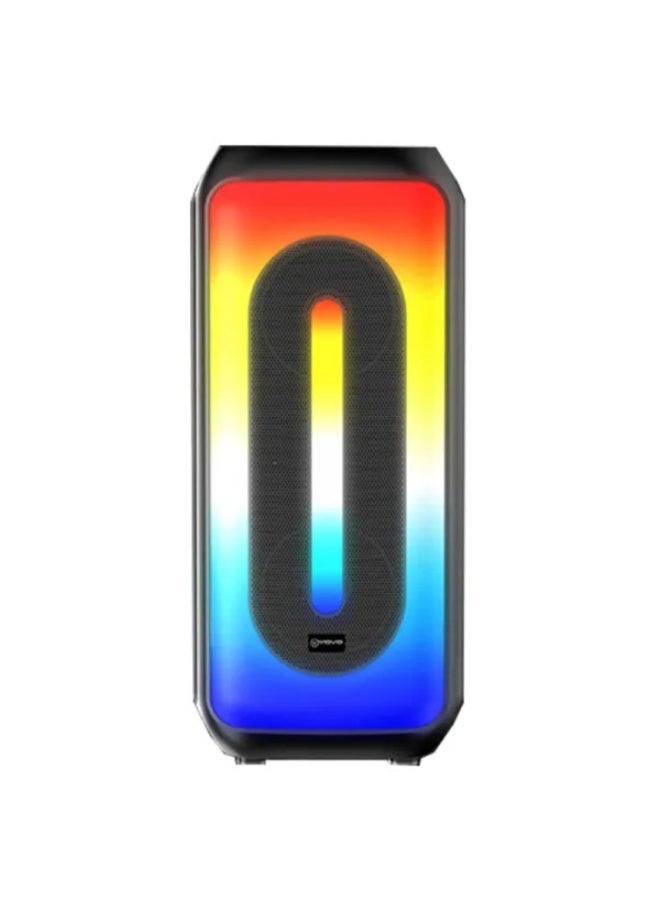 vovo V-4031 Double 4-Inch Bluetooth Speaker Wireless Portable | 10W Powerful Sound | USB, TF Card | Rechargeable Battery & LED Display - Image 4