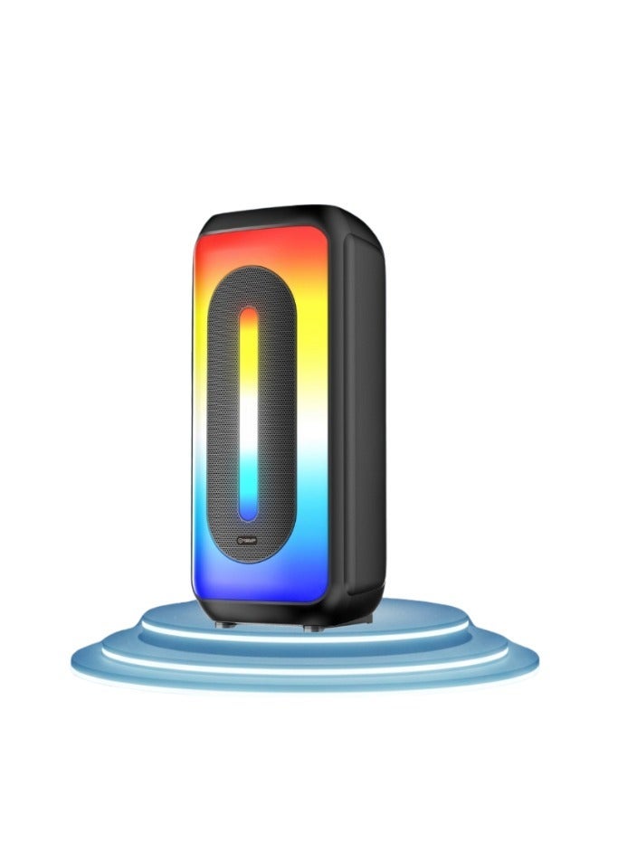 vovo V-4031 Double 4-Inch Bluetooth Speaker Wireless Portable | 10W Powerful Sound | USB, TF Card | Rechargeable Battery & LED Display - Image 2