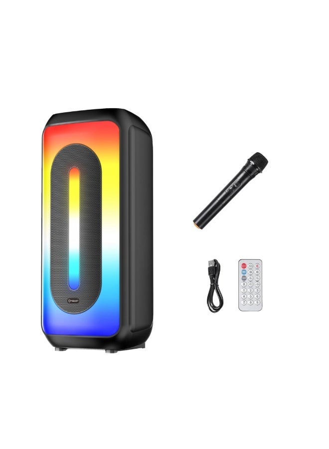 vovo V-4031 Double 4-Inch Bluetooth Speaker Wireless Portable | 10W Powerful Sound | USB, TF Card | Rechargeable Battery & LED Display - Image 1