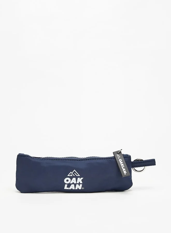 Oaklan by Shoexpress Logo Print Backpack with Lunch Bag and Pencil Pouch - 42x30x16 cm