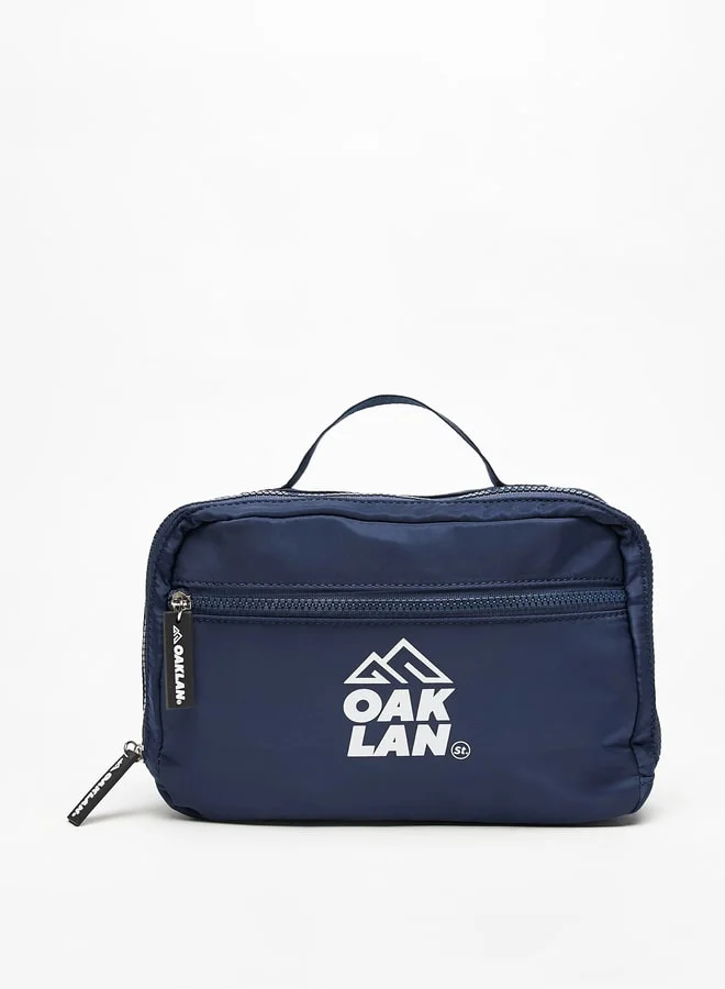 Oaklan by Shoexpress Logo Print Backpack with Lunch Bag and Pencil Pouch - 42x30x16 cm