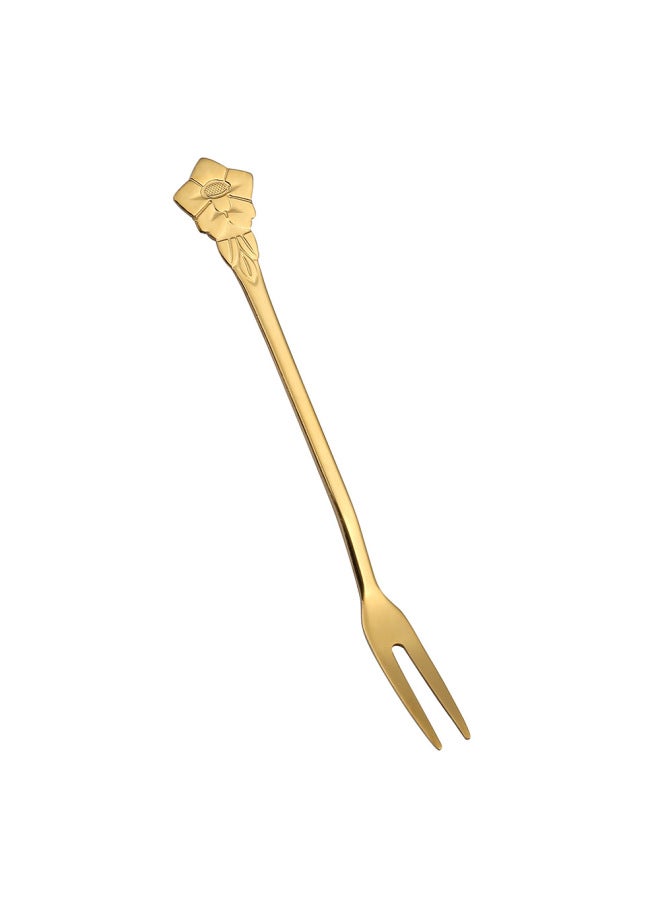 Daily Use Kitchen Utensils/fruit Fork/fruit Fork - Stainless Steel Material Durable Rust-resistant-Color:Titanium Platycodon Fork