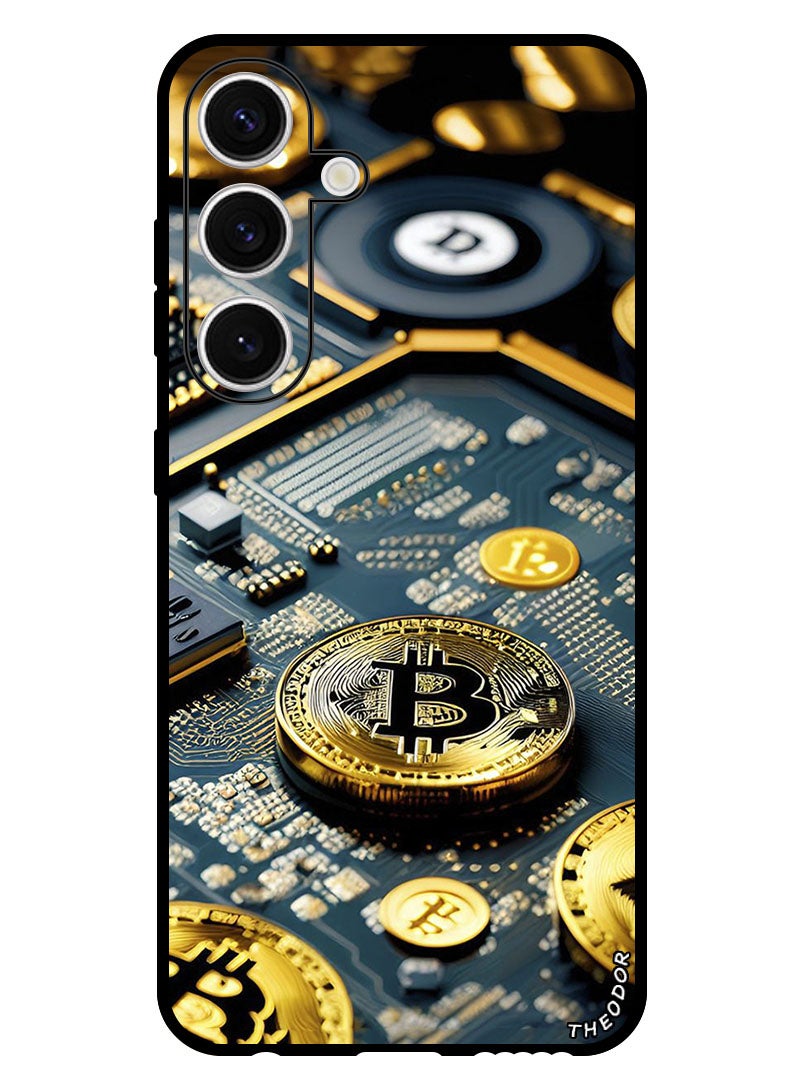 Theodor Protective Case Anti Scratch Shock Proof Bumper Cover For Samsung Galaxy S24 Plus Bitcoin 1 - Image 1