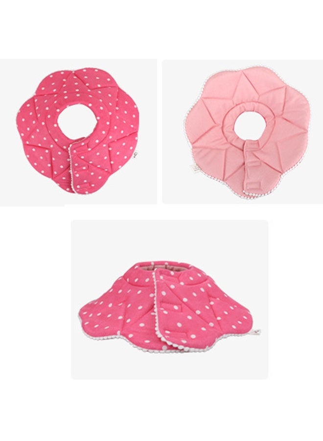 Cat Recovery Collar, Polka Dot Tapered collar protection cotton adjustable soft Elizabethan collar for Cat and Dogs - Image 2