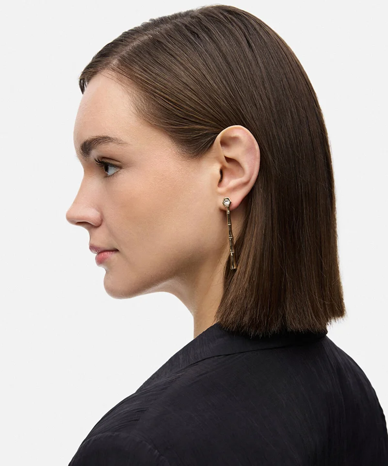 ابيكول Rhinestone Embellished Earrings