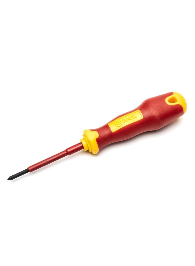 SATA ST61222SC T-Series Phillips 1 x 80mm VDE Insulated Screwdriver - Image 1