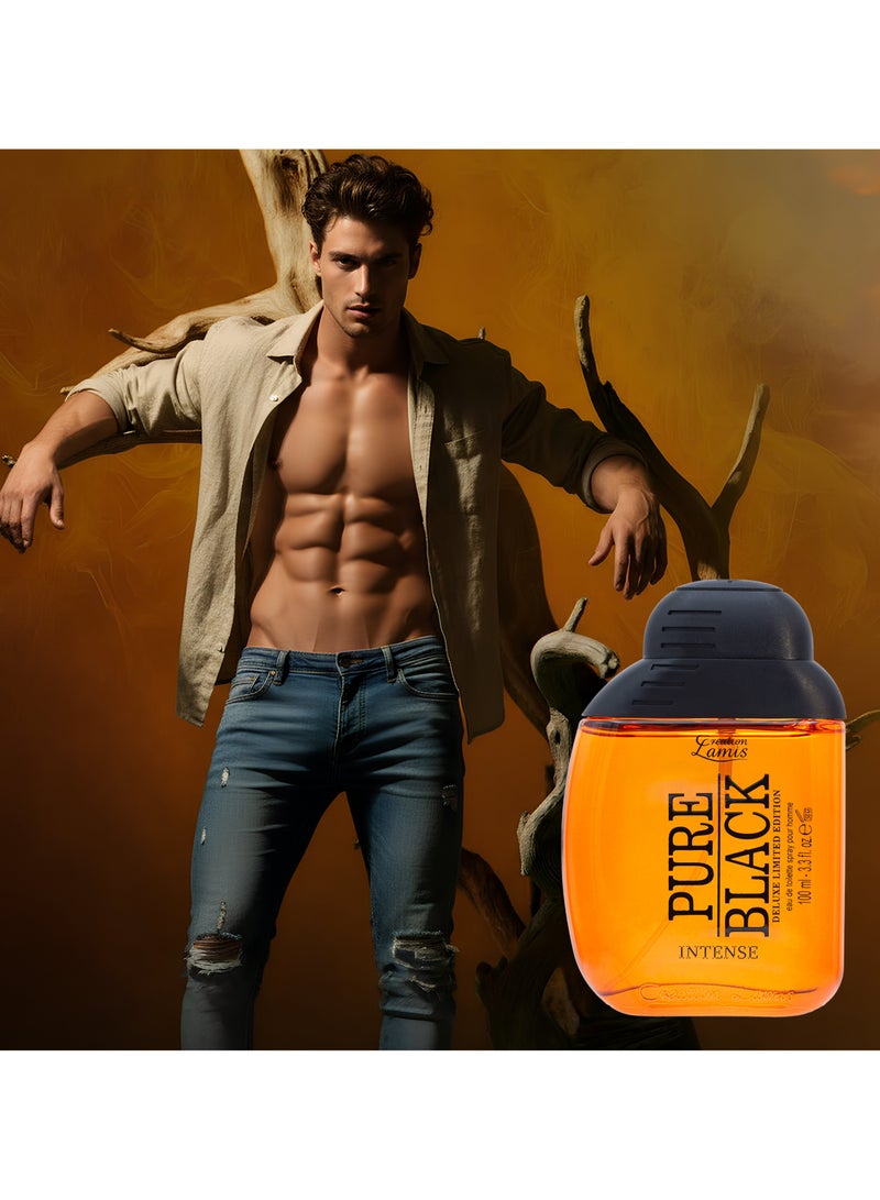 كرياشن لاميس عطر او دي تواليت بيور بلاك انتنس للرجال 100 مل - Image 4