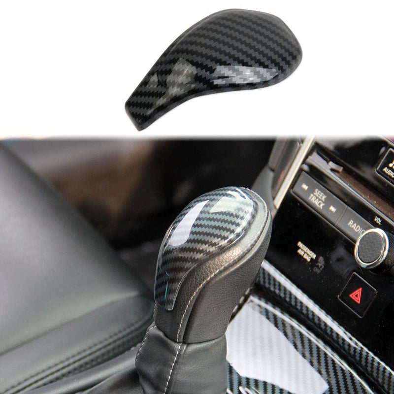 Carbon Fiber Gear Shift Head Cover Trim for Infiniti Q50 20182024 Q60 20172022
