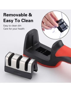 JAJEEK Knife Sharpener for Sharpening and Polishing Kitchen Knives, Including Straight Knives, Household Knives, and Chef's Choice Knives – Easy Manual Sharpener for Effortless Blade Maintenance  - Image 3
