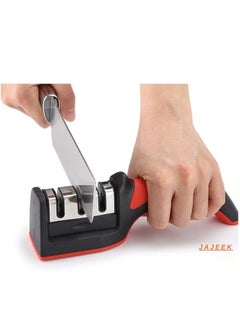 JAJEEK Knife Sharpener for Sharpening and Polishing Kitchen Knives, Including Straight Knives, Household Knives, and Chef's Choice Knives – Easy Manual Sharpener for Effortless Blade Maintenance  - Image 1