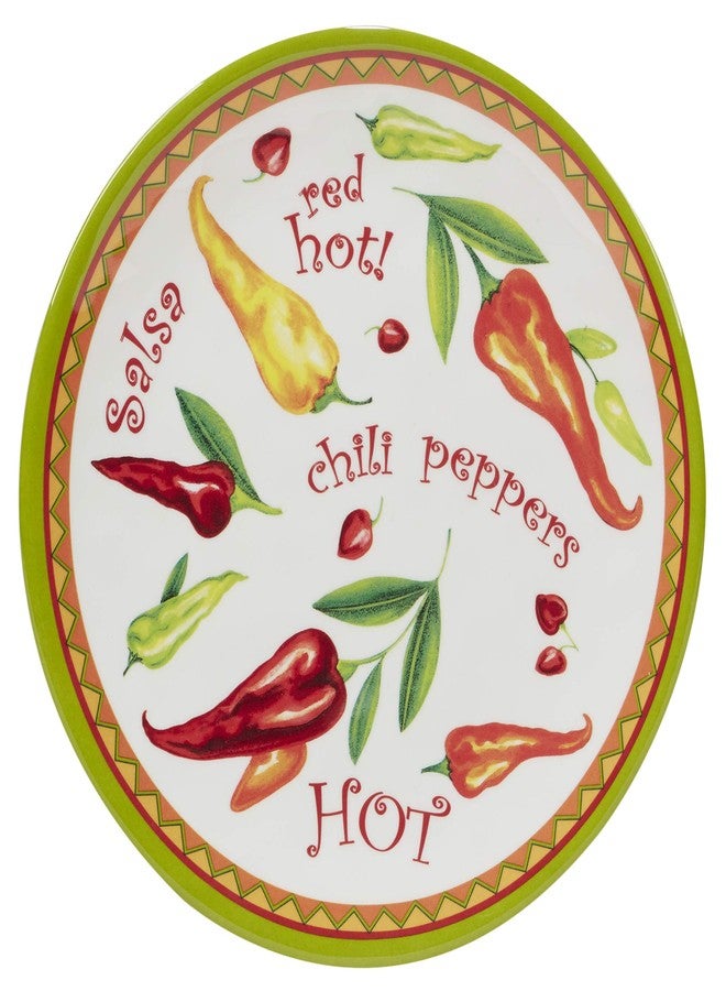 Certified International Red Hot Melamine 9" Salad/Dessert Plates, Set of 6 - Image 2