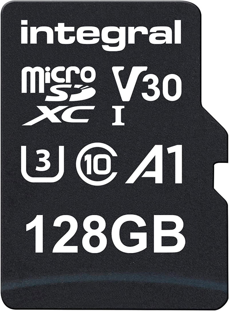 Integral 128GB Micro SD Card - Premium High Speed SDXC for 4K Video - Image 1