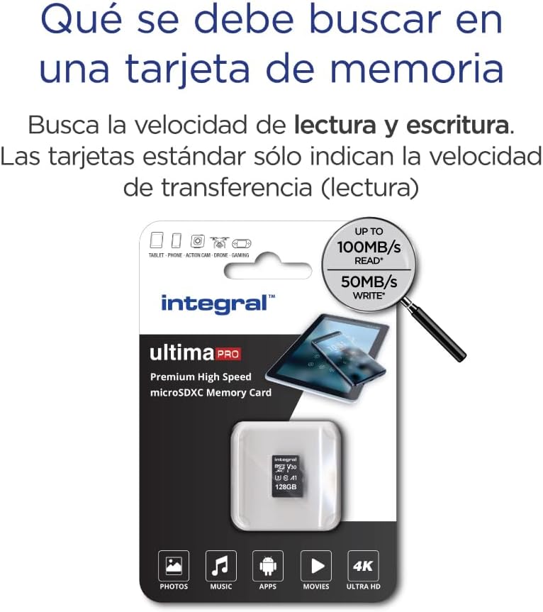 Integral 128GB Micro SD Card - Premium High Speed SDXC for 4K Video - Image 3