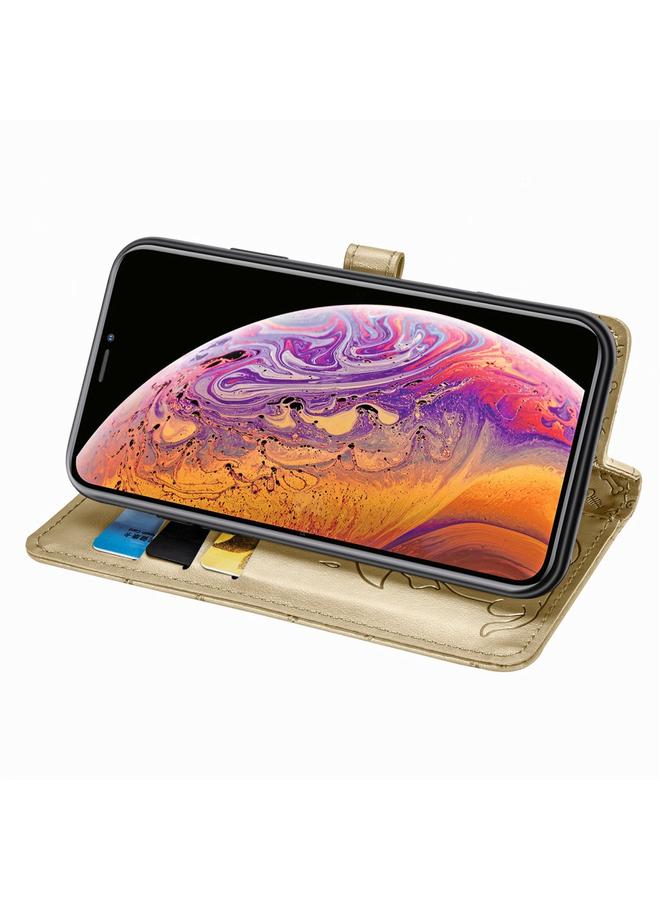 S-TOP Case For iPhone XR Cute Cat and Dog Embossed Horizontal Flip PU Leather Case with Holder / Card Slot / Wallet / Lanyard - Image 5