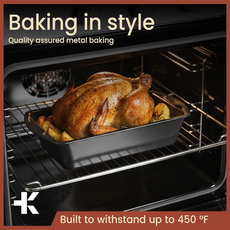 BAKKENMASTER Bakken- Swiss Loaf Pan Set 4-Piece - Deluxe Nonstick Carbon Steel Bakeware for Perfect Bread and Cakes â€“ Dishwasher Safe, Premium Pans for Home Baking - Image 3
