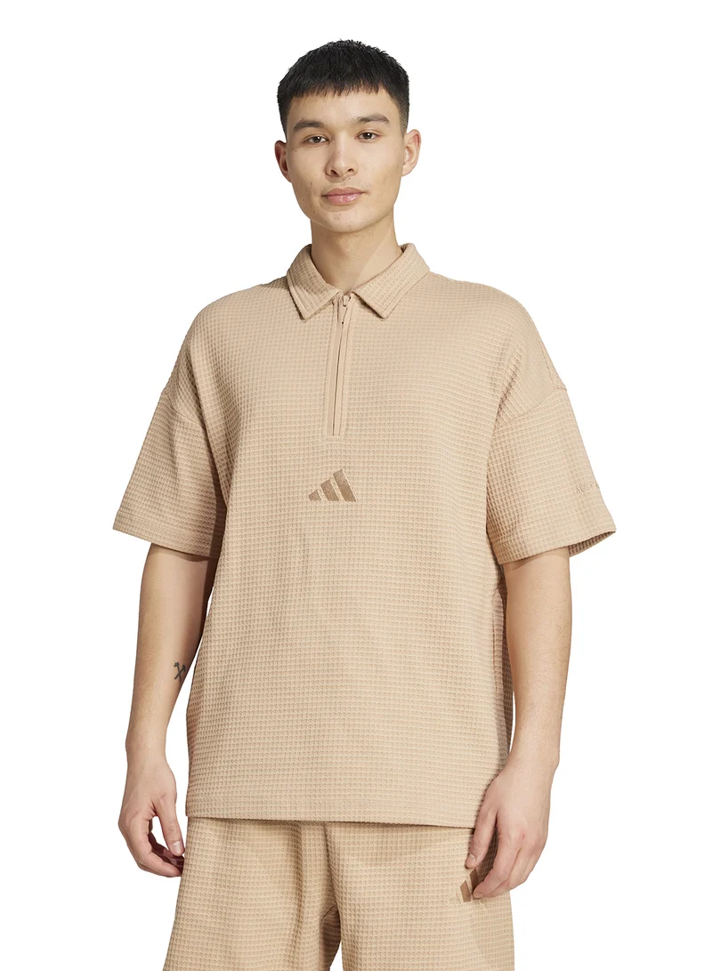 Adidas All Szn Waffle Knitted Polo
