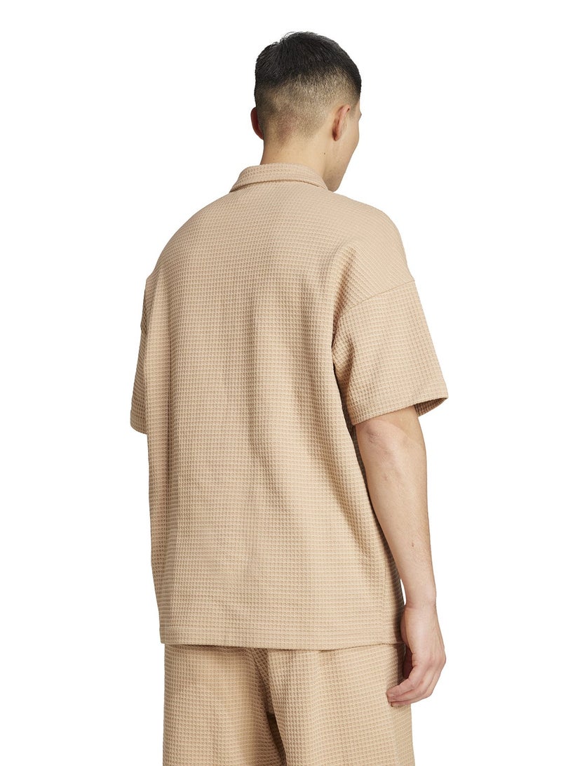 Adidas All Szn Waffle Knitted Polo - Image 2