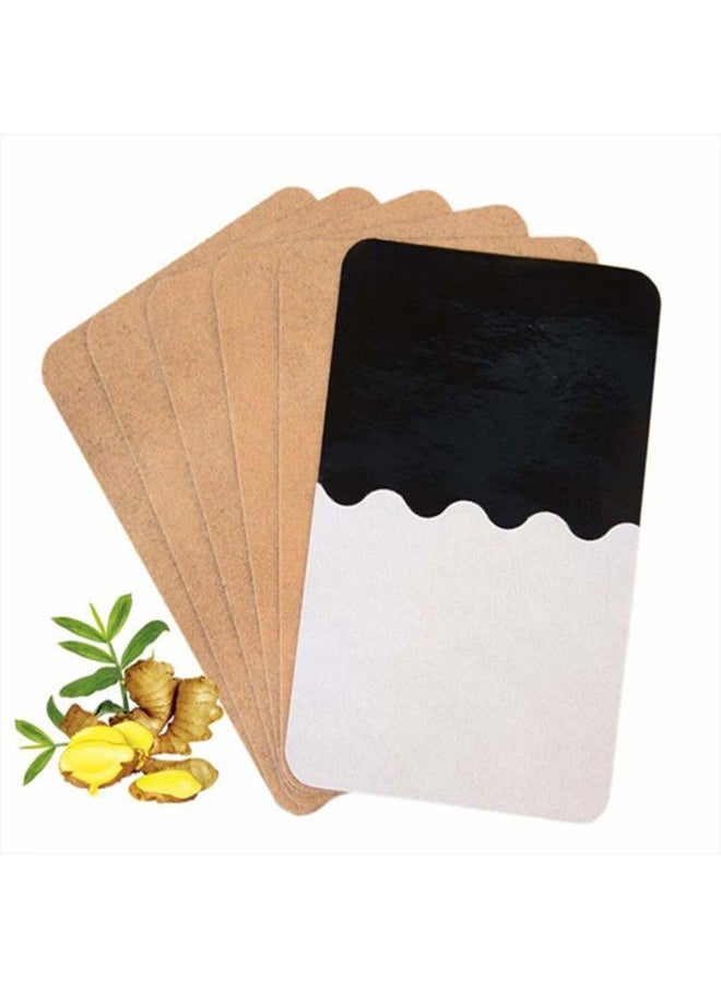 Healeved 100 Packs Ginger Pad for Pain Ginger Pad Herbal Ginger Patches Chinese Pure Nature Blood Circulation Pads for Knee Cervical Vertebra Joint  - Image 1