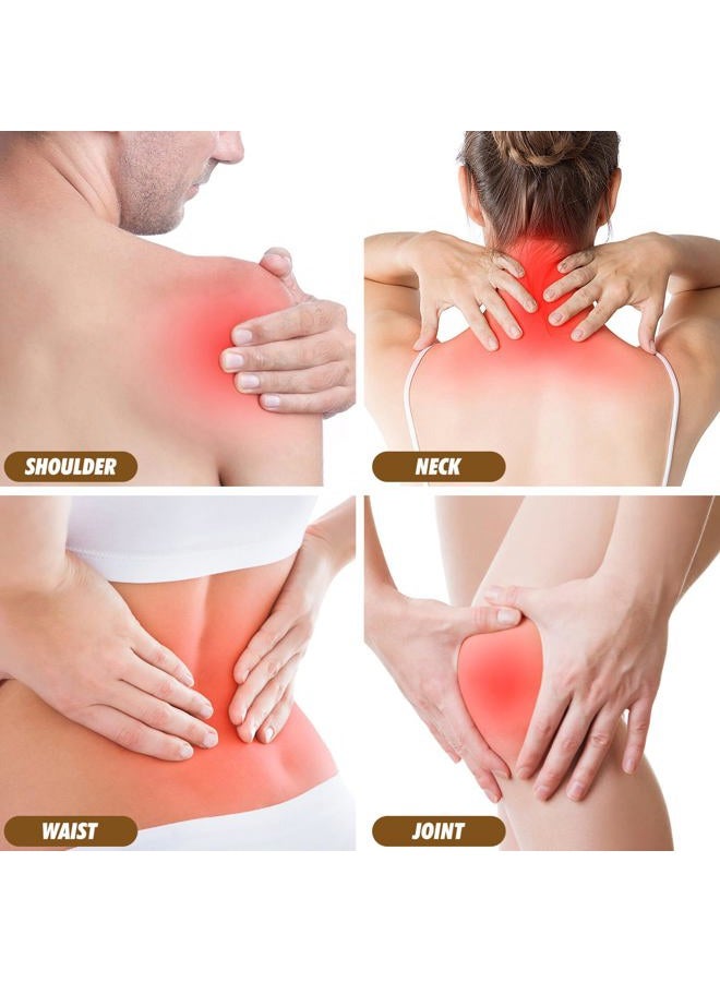 Healeved 100 عبوة لاصقات الزنجبيل للألم لاصقات الزنجبيل العشبية لاصقات الزنجبيل الصينية الطبيعية لدوائر الدم للركبة والعمود الفقري العنقي والمفاصل - Image 3