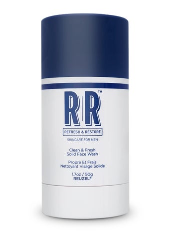 Reuzel REUZEL Clean and Fresh Solid Face Wash Stick, Locks in Hydration, Cleansing, Moisturizing, Vegan Formula, Sulfate and Paraben Free, Light Maculine Scent, 1.7 oz 
