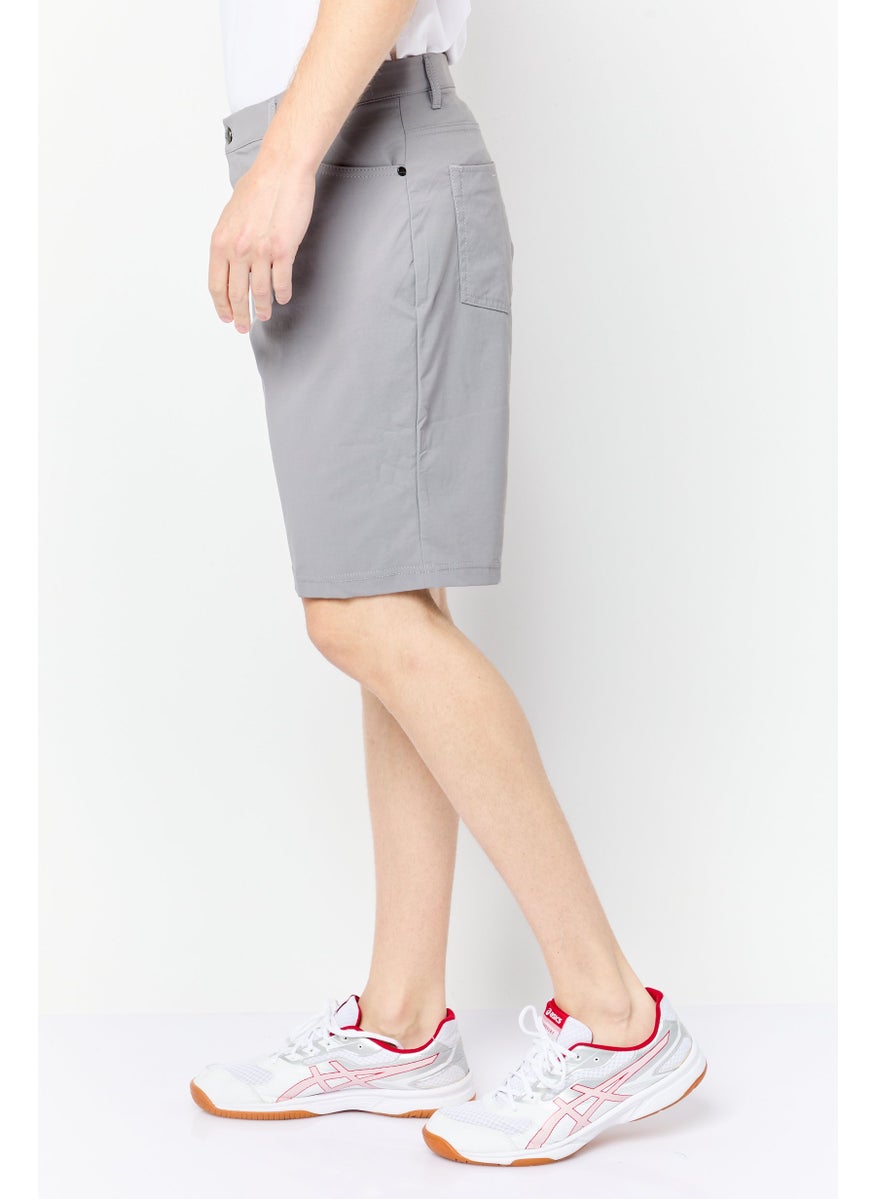 Adidas Men Regular Fit 10 Inseam Golf Shorts, Grey  - Image 3
