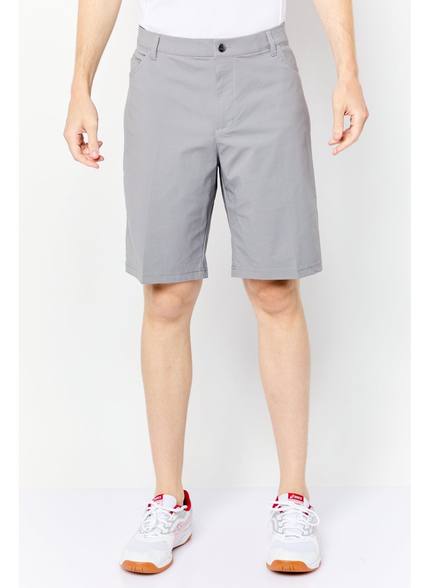 Adidas Men Regular Fit 10 Inseam Golf Shorts, Grey  - Image 1