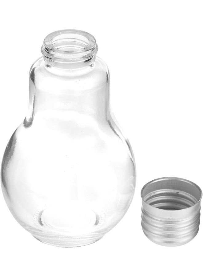 Harmony Harmony Bulb Shape Glass Salt & Pepper With Metal Lid Set - 2 Pieces  - Image 2
