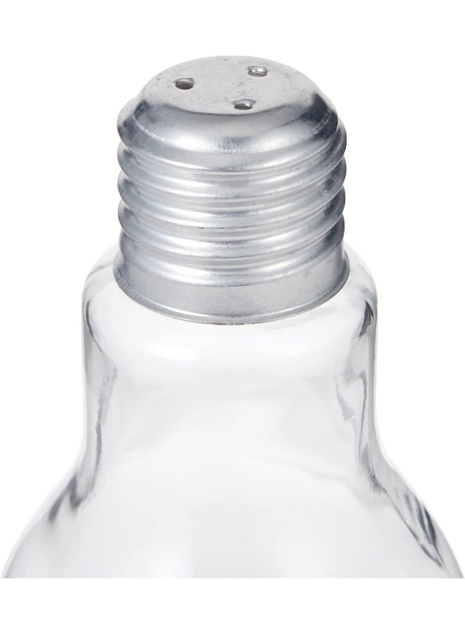 Harmony Harmony Bulb Shape Glass Salt & Pepper With Metal Lid Set - 2 Pieces  - Image 3